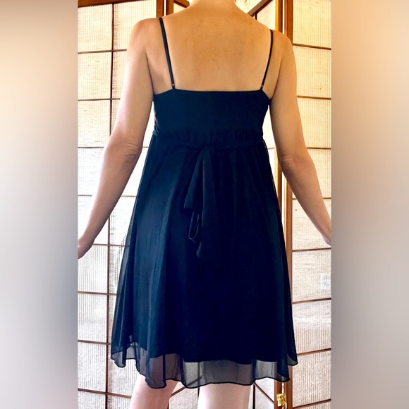 Vintage Y2K Ruby Rox black spaghetti strap babydoll evening/ dance dress - Picture 5 of 9